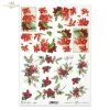 świąteczne kwiaty, Boże Narodzenie, ozdoby bożonarodzeniowe, gwiazda betlejemska, poinsecja, ostrokrzew, kwiaty 3D, 3D efekt, Christmas flowers, Christmas, Christmas decorations, poinsettia, holly, 3D flowers, 3D effect, Weihnachtsblumen, Weihnachten